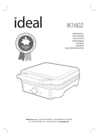Notice Eldom IDEAL IK1602 Gaufrier