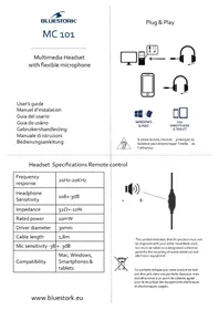 Notice BLUESTORK MC 101 Non catégorisé