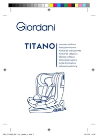 Notice Giordani TITANO Siège de voiture
