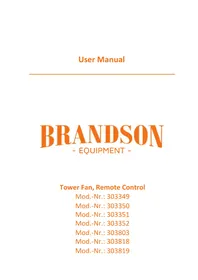 Notice Brandson 303352 Ventilateur