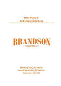 Notice Brandson 304970 Ventilateur