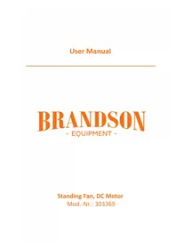 Notice Brandson 303369 Ventilateur