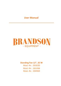 Notice Brandson 304960 Ventilateur