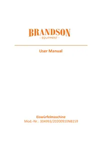 Notice Brandson 304993 Machine à glace