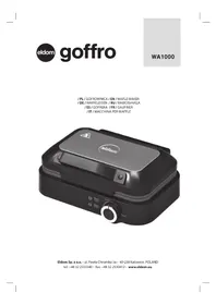 Notice Eldom GOFFRO WA1000 Gaufrier