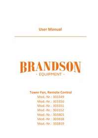 Notice Brandson 303350 Ventilateur