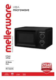 Notice Mellerware LIBRA 26800B Four à micro-ondes