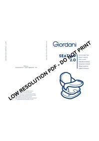 Notice Giordani SEAT-UP 2.0 Chaise haute