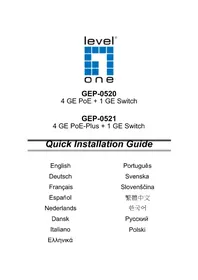 Notice LEVELONE GEP-0521 Commutateur