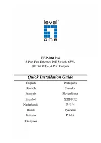 Notice LEVELONE FEP-0812 Commutateur