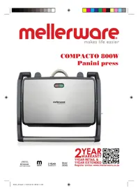 Notice Mellerware COMPACTO 28565 Plaque de grill