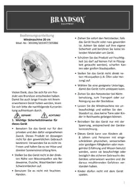 Notice Brandson 305886 Ventilateur