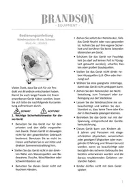 Notice Brandson 303823 Ventilateur
