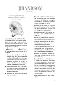 Notice Brandson 303822 Ventilateur