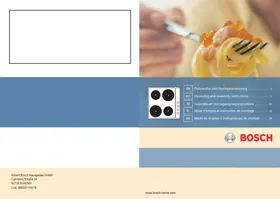 BOSCH NCT616C01  - INSTALLATION INSTRUCTIONS - Bandeja para hornear