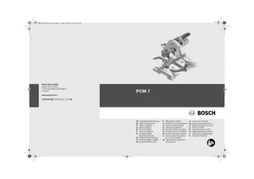 BOSCH PCM 7  - REV 3-2009 - Gehrungssäge