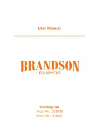 Notice Brandson 304961 Ventilateur