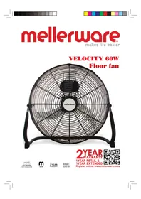 Notice Mellerware VELOCITY 18 35951B Ventilateur