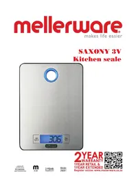 Notice Mellerware SAXONY 26001 Balances de cuisine