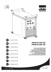 Notice GYS PROGYS 400 TRI Poste à souder