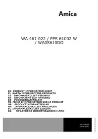 Notice AMICA WA0S610DO Machine à laver