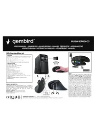 Notice Gembird MUSW-ERGO-03 Souris