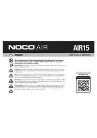 Notice NOCO AIR15 Chargeur de batterie
