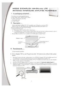 Notice CGV AN-DELICE LTE Antenne TV