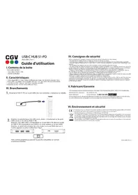 Notice CGV USB-C HUB 51-PD USB hub