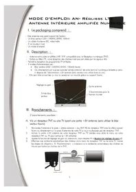 Notice CGV AN-RéGLISSE LTE Antenne TV