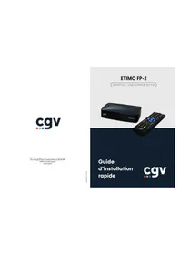Notice CGV ETIMO FP-2 Recepteur