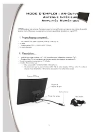 Notice CGV AN-CURVE Antenne TV