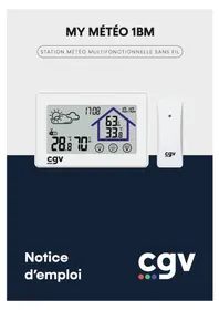 Notice CGV MY MéTéO 1BM Station Météo