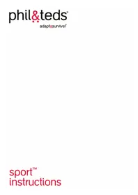 Notice Phil & Teds SPORT V3 Poussette