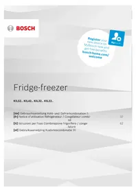 Notice BOSCH KIL32SDD0 Réfrigérateur