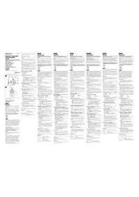 Notice SONY ACC-H1BP Télécommande