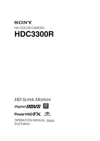 Notice SONY HDC3300R Non catégorisé