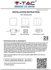 Notice V-TAC VT-5131 Maison intelligente