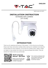 Notice V-TAC VT-5158 Caméra de surveillance