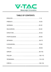 Notice V-TAC VT-5144 Maison intelligente