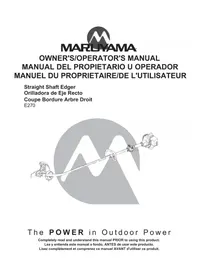 Notice Maruyama E270 Coupe-herbe