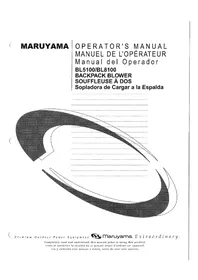 Notice Maruyama BL5100 Souffleur