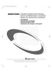 Notice Maruyama BL55SP Souffleur