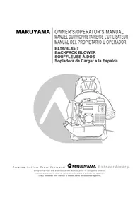 Notice Maruyama BL85-T Souffleur