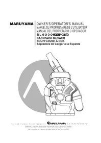 Notice Maruyama BL9000-GT Souffleur