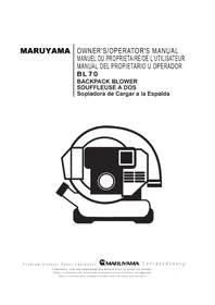 Notice Maruyama BL70 Souffleur