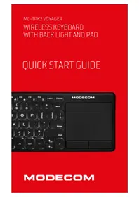 Notice ModeCom MC-TPK2 VOYAGER Clavier