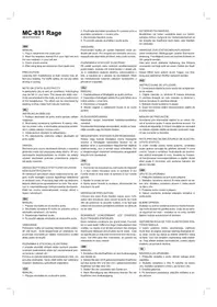 Notice ModeCom MC-831 RAGE Ecouteur