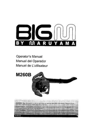 Notice Maruyama M260B Souffleur