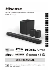 Notice HISENSE AX5120G Barre de son